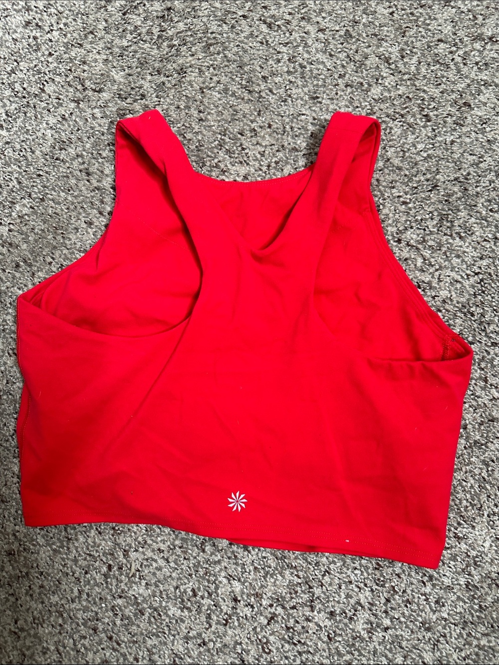 Athleta Women’s Red Crop Tank Top size sp